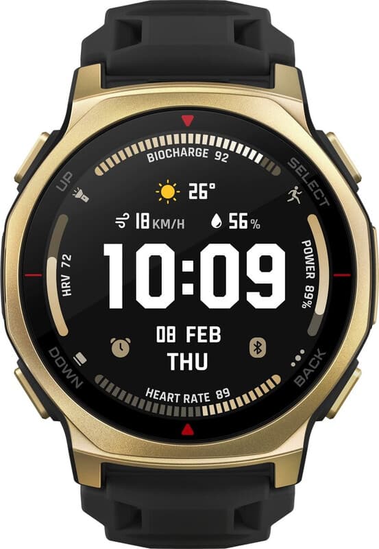 Amazfit T-rex 3 Pro 3,35 cm (1.32") AMOLED 44 mm Digitaal 466 x 466 Pixels Touchscreen Goud Wifi GPS
