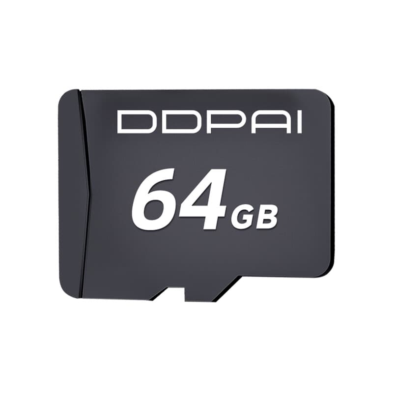 DDPAI 64 GB SD-kaart Class 10 voor dashcam, auto-camera, auto-DVR en adapters — afbeelding 1