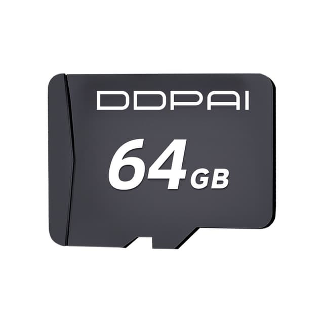 DDPAI 64 GB SD-kaart Class 10 voor dashcam, auto-camera, auto-DVR en adapters