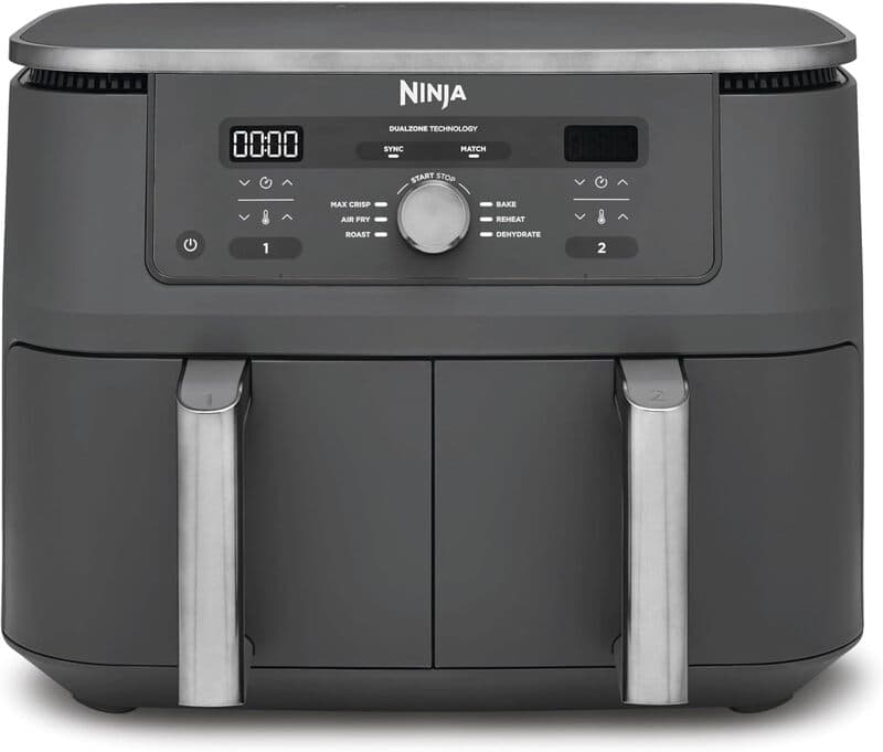Ninja DZ400EU Dual Zone Airfryer - 6-in-1-functies - 9,5 liter inhoud - 2470 W - 2 onafhankelijke lades - Sync Finish — afbeelding 1
