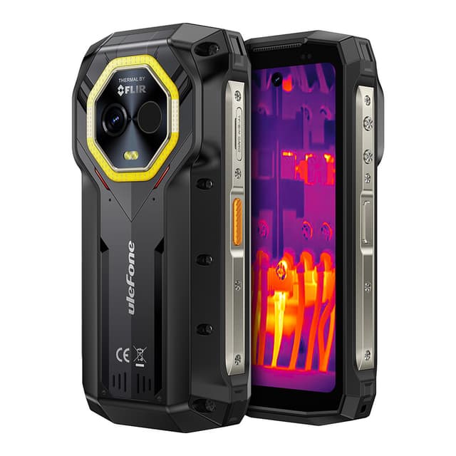 Ulefone Armor Mini 20T Pro 5 G Robuuste Telefoon, Thermische Beeldvorming 50 MP Hoofdcamera, 16 GB + 256 GB MTK Dimensity 6300, 6200 mAh (33 W), 4,7" HD+ Corning Gorilla Scherm, Waterdicht, Veelzijdige LED-verlichting, Android 15 Dual SIM, NFC