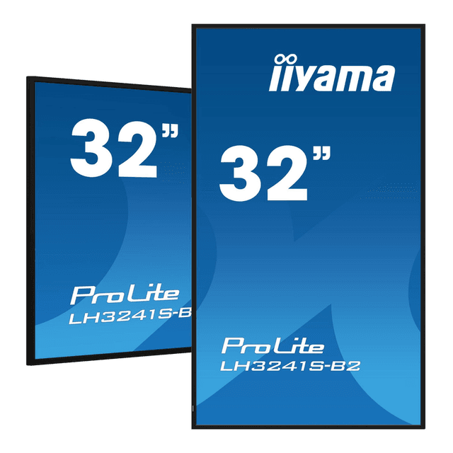 Iiyama LH3241S-B2 professioneel grootformaat display met USB-mediaspeler, 80 cm, Full HD, 350 cd/m², zwart, 24/7