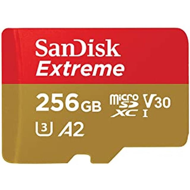 SanDisk Extreme microSDXC-kaart – 256 GB, V30