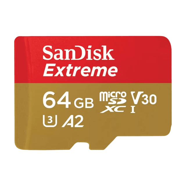 SanDisk Extreme microSDXC-kaart – 64 GB, V30