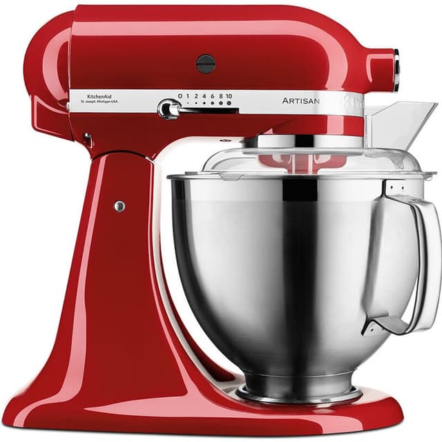 KitchenAid Artisan 5KSM185PSEER blender met mengkan - 1,5 liter mengkan - 5 snelheidsinstellingen - pulssnelheidsfunctie - Empire-rood