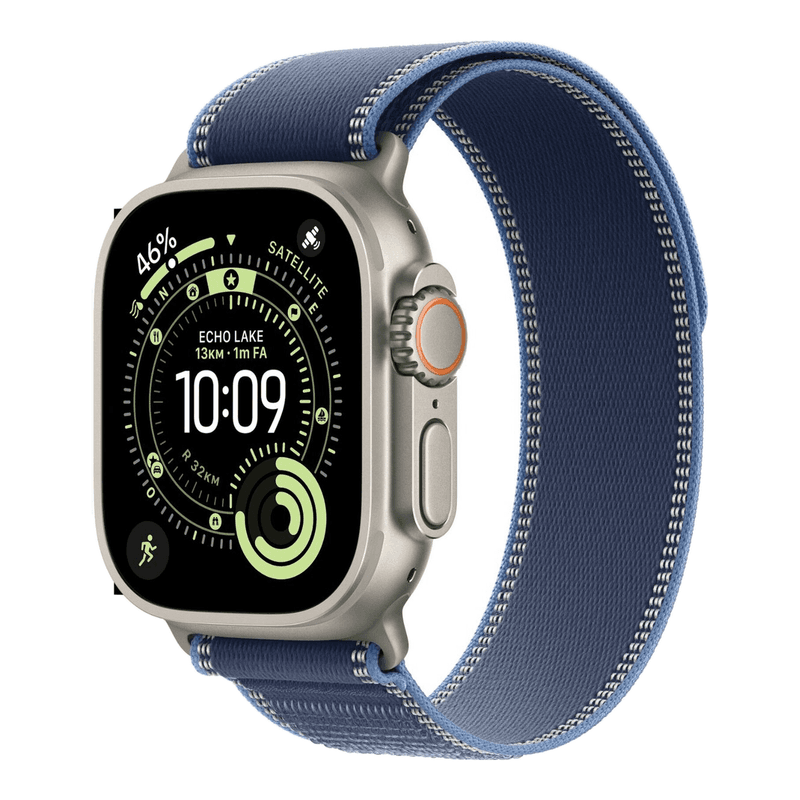 Apple Watch Ultra 3, Trail Loop M/L, Titanium (Blauw) — afbeelding 1