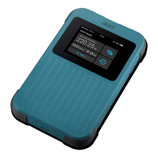 Acer Connect M4E - 20 GB Draadloze Dual-Band Mifi Router (2,4 GHz/5 GHz) 5 G