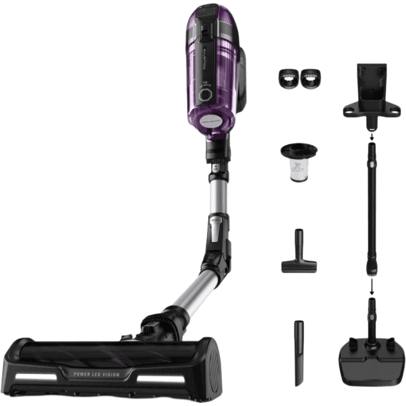 Rowenta X-Force Flex steelstofzuiger - 185 W digitale motor - Flex-technologie voor onder meubels - Tot 35 minuten accuduur - Uitneembare in-schuifbare accu - LED-koplamp — afbeelding 1