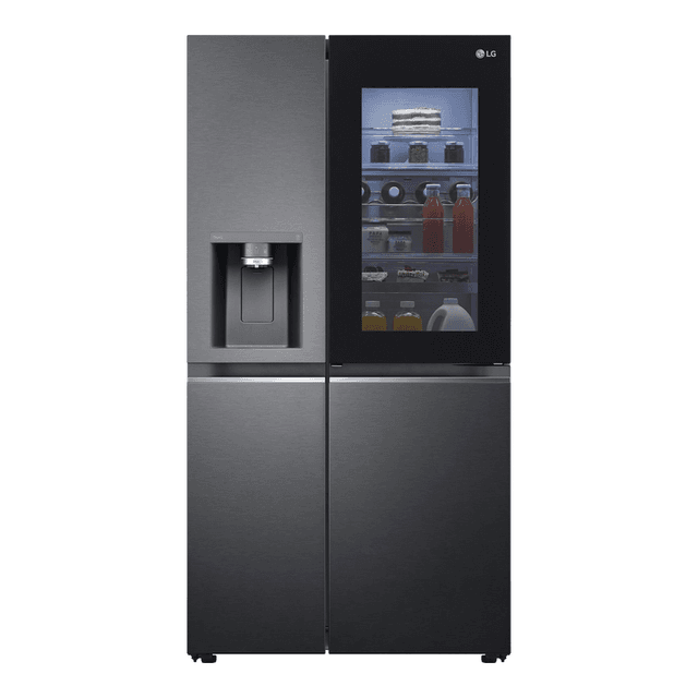 LG GSXV91MCAE InstaView American Style koel-vriescombinatie - 635 liter inhoud - Door-in-Door - UVnano waterdispenser - ThinQ WiFi - Matzwart