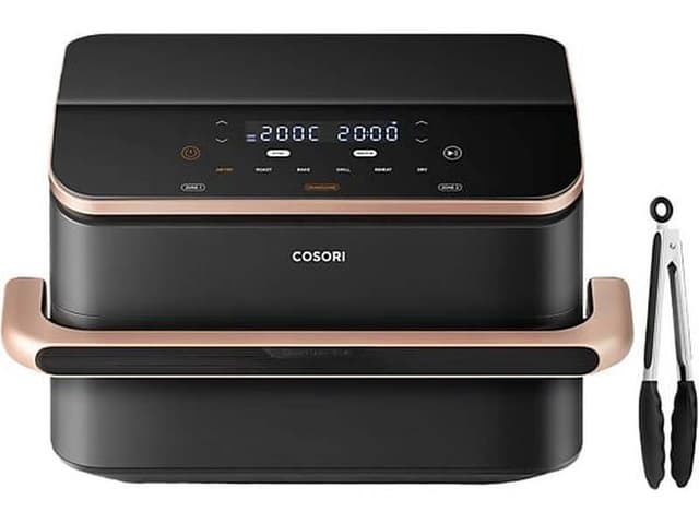 Cosori Dual Blaze Twinfry 10L Slimme Airfryer - Dual Blaze-technologie - Omzetbare zones 10L/5L+5L - 8-in-1-functies - VeSync-app-bediening