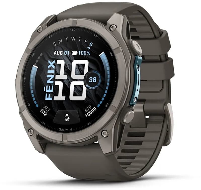 GARMIN Fenix 9 AMOLED-scherm 51 mm - multisport GPS smartwatch - zwart/grijs titanium — afbeelding 1