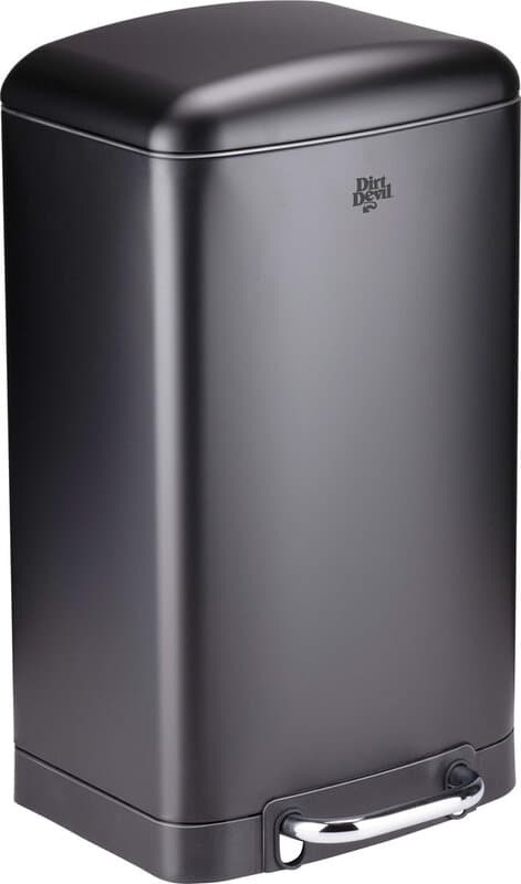 Dirt Devil Pedalafvalemmer - RVS, Zwart, 20L