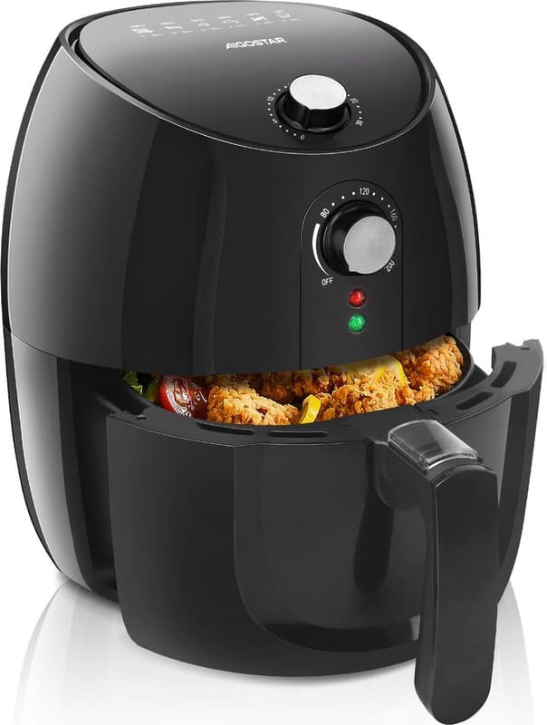 Aigostar airfryer 1500 W 3,5 L 360° heteluchtcirculatie mechanische bediening 80-200°C timer 0-30 min — afbeelding 1