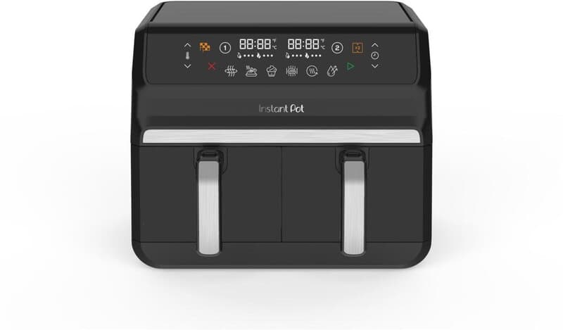 Instant Pot Vortex Dual Drawer 8 liter digitale airfryer – synchroniseerde dubbele bereiding met twee schuiven, dubbele mand met ClearCook-technologie, 8-in-1 slimme programma’s — afbeelding 1