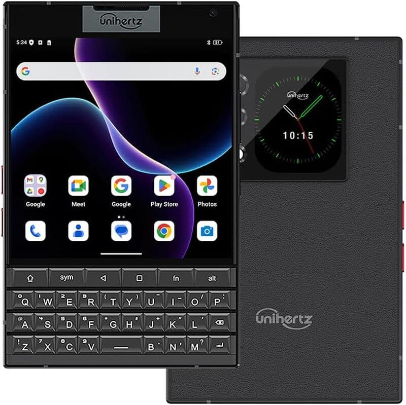 Unihertz Titan 2, 5G-smartphone met QWERTY-toetsenbord, Android 15, met NFC en OTG, 12 GB RAM + 512 GB opslag, zwart — afbeelding 1