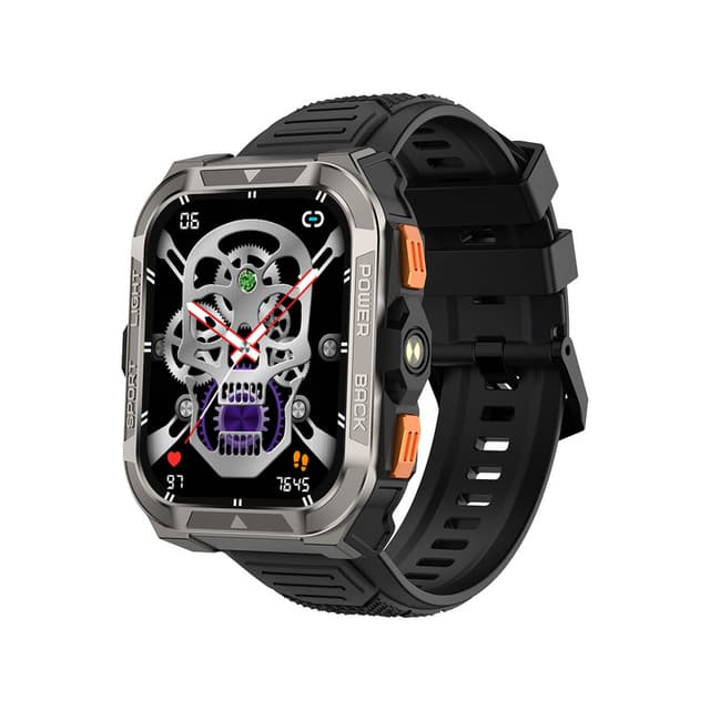 Blackview W80 Pro Smartwatch voor Heren, Ingebouwde GPS & Kompas, Bluetooth-bellen, 900 mAh Grote Batterij, 110+ Sportmodi, Stappenteller, Gezondheids- & Slaapmonitor, Compatibel met Android iOS
