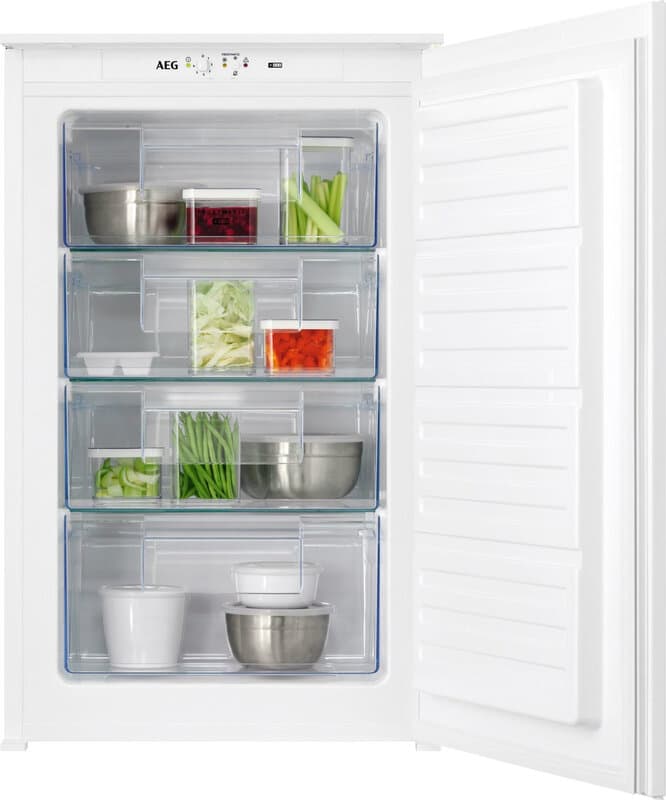 AEG TAB6L88ES Inbouwstaande vriezer - 6 lades - NoFrost-technologie - Energiezuinig - Witte afwerking — afbeelding 1