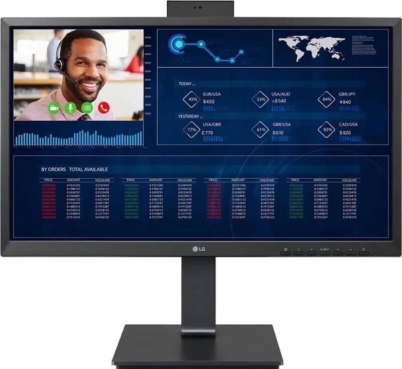 LG 24CQ651N-2P.AEU All-in-One pc Intel Pentium N6005 61 cm 1920 x 1080 pixels 8 GB DDR4-SDRAM 256 GB SSD Wi-Fi 6 (802.11ax) Zwart — afbeelding 1