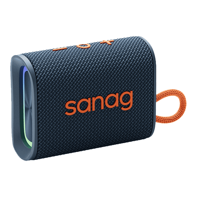 Sanag M13SIIProMax Fabric Strong Bass RGB IPX7 Waterproof Portable Bluetooth Wireless Speaker Weaving Fabric HIFI Outdoor Speaker S-M13SIIProMax-PT-Speaker-Blue