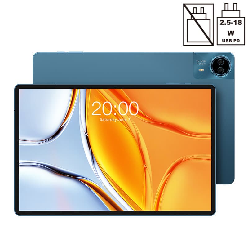Teclast T70 Tablet 14 Inch Android 15, Helio G99, 20GB RAM (8GB+12GB Virtueel) + 256GB ROM, 4G LTE + 5G WiFi, 10000mAh Batterij, 1920×1200 Scherm — afbeelding 1