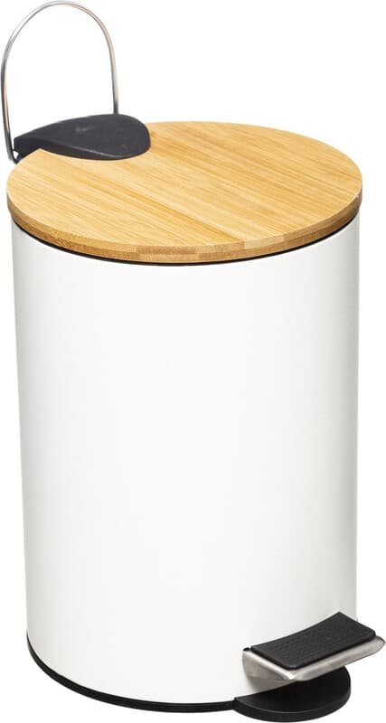 5five Moderne Prullenbak - Wit, 3L