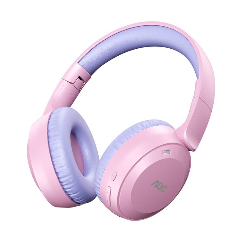 AOC ACH2611 Draadloze koptelefoon, Bluetooth 6.0 over-ear headset met 75 uur afspeeltijd, 3D surround sound, Opvouwbaar lichtgewicht 182 g, Type-C snelladen, Comfortabele pasvorm — afbeelding 1