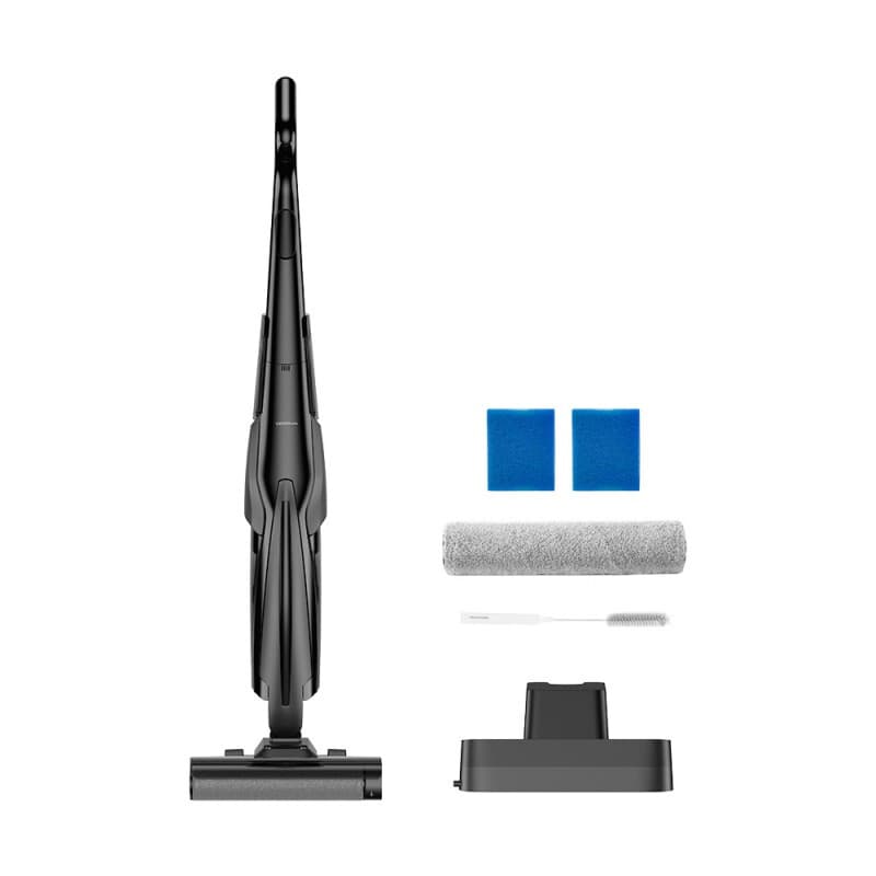 Deerma VX100 Ultra S nat- en droogstofzuiger, 70°C rollerwas + 100°C drogen, 22 kPa zuigkracht, 180° platliggende dweil, 120° flexibele stuurbaarheid & bereik, 50 min dweiltijd, ≤55 dB stille droging, 10° ergonomische hellingshoek voor eenvoudig éénhands — afbeelding 1