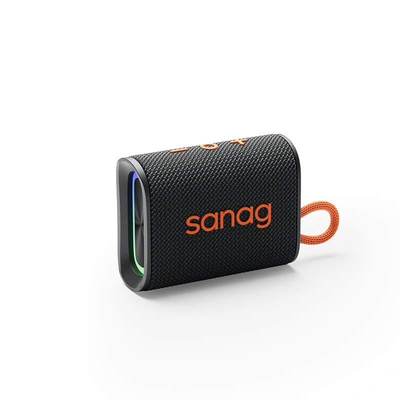 Sanag M13SIIProMax Fabric Strong Bass RGB IPX7 Waterproof Portable Bluetooth Wireless Speaker Weaving Fabric HIFI Outdoor Speaker S-M13SIIProMax-PT-Speaker-Black — afbeelding 1