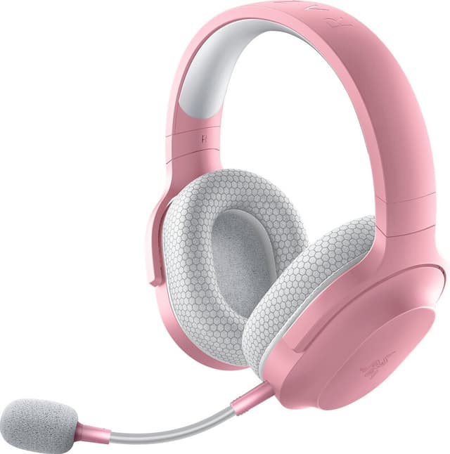 Razer Barracuda X (2022) - Draadloze gaming headset - PC/PlayStation/Switch/Android - Quartz roze