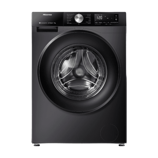 【Mega Vakantiegeld Deal】Hisense WF3S9043BB3 vrijstaande wasmachine - 9 kg capaciteit - 1400 tpm centrifugeersnelheid - energiezuinig - zwart