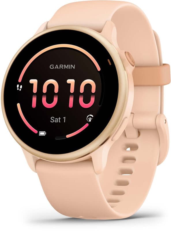 GARMIN Vivoactive 6 smartwatch 45 mm, metallic roze dageraad — afbeelding 1