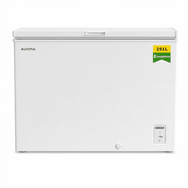 Black Friday Deals!AUCMA 291 L omkeerbare vrieskist, omschakelbare koelkast & vriezer, diepvrieskast met bovenopening, energieklasse E, stille werking, ingebouwde ledverlichting, 5-traps digitale temperatuurregeling, uitneembaar mandje met ontdooi-afvoer