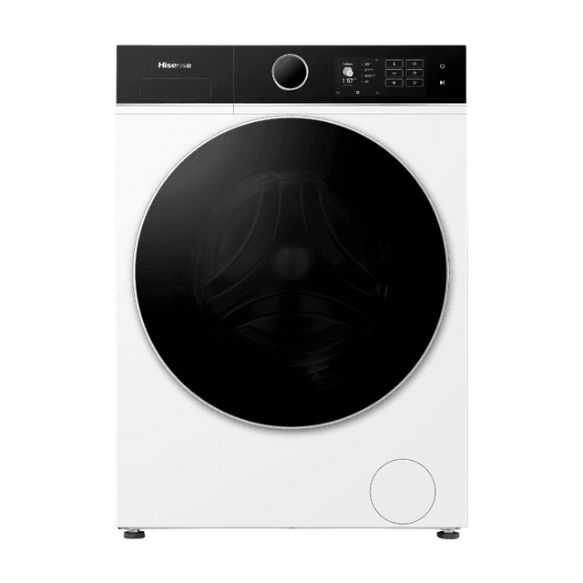 Hisense WF5I8043BWF vrijstaande wasmachine - 8 kg capaciteit - 1400 tpm centrifugeersnelheid - invertermotor - wit