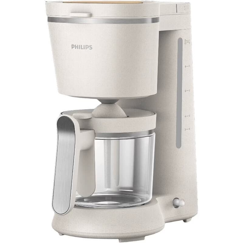 Philips Eco Conscious Edition koffiezetapparaat 5000-serie, HD5120/00 – 1,2 l, druppelstop, veilig en duurzaam, wit — afbeelding 1
