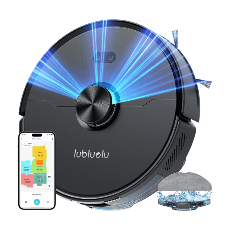 Lubluelu L15 Ultra 3-in-1 robotstofzuiger met dweilfunctie, 4000 Pa sterke zuigkracht, lasernavigatie, 5-staps mapping, 55 dB stil, app-bediening, ideaal voor dierenharen, tapijten en harde vloeren — afbeelding 1