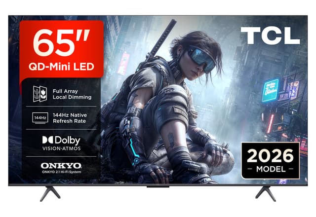 TCL T8D 65" 4K QD-Mini LED Smart TV (2026)
