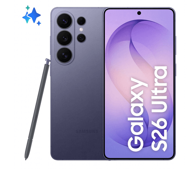 Samsung Galaxy S948 S26 Ultra 12 GB RAM + 256 GB opslag koebaltviolet