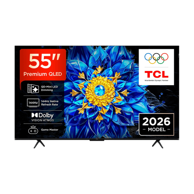 TCL T8D 55” 4K QD-Mini LED Smart TV (2026)