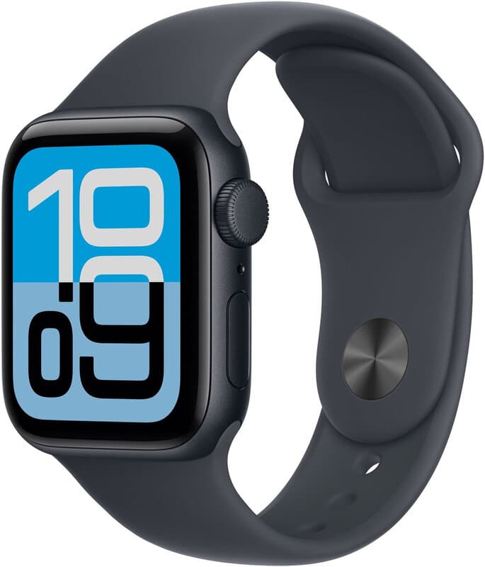 Apple Watch SE 3 GPS 40 mm Midnight aluminium kast met Midnight sportband - S/M — afbeelding 1