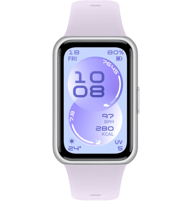 HUAWEI Band 11 - Paars | 1. 62-inch scherm met hoge helderheid | Verbeterde slaaptracking | Ultradun en comfortabel | Multidimensionaal emotioneel welzijnandy-B19F