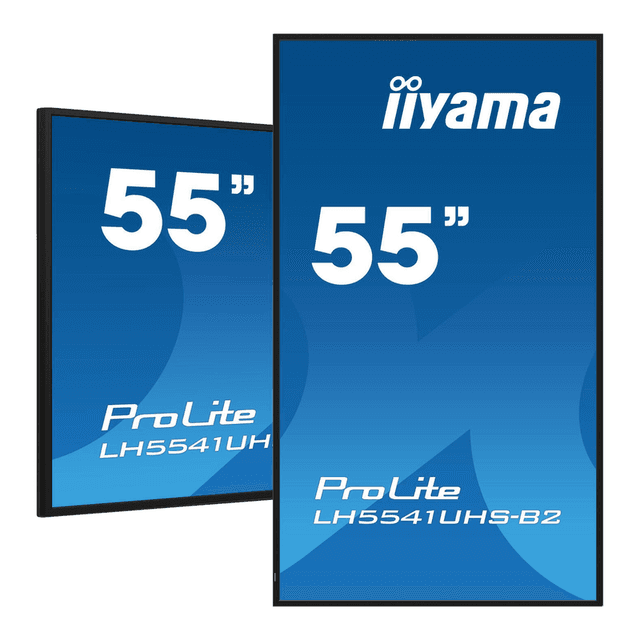 iiyama LH5541UHS-B2 professioneel digitaal signage display, 138,7 cm LCD 500 cd/m² 4K ultra hd zwart voor 24/7 gebruik