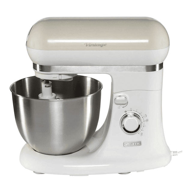 Ariete 1588/03 staande mixer - 1000 W vermogen - 5 liter roestvrijstalen mengkom - planetair mengsysteem - inclusief 3 opzetstukken
