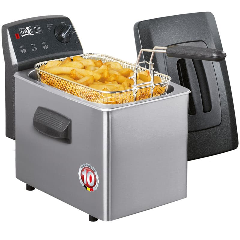 FRITEL Friteuse - Turbo SF® 4350 - Friteuse met anti-stofdeksel - Friteuse voor olie en vast vet - Friteuse voor 3-5 personen - 2800W - 4L — afbeelding 1