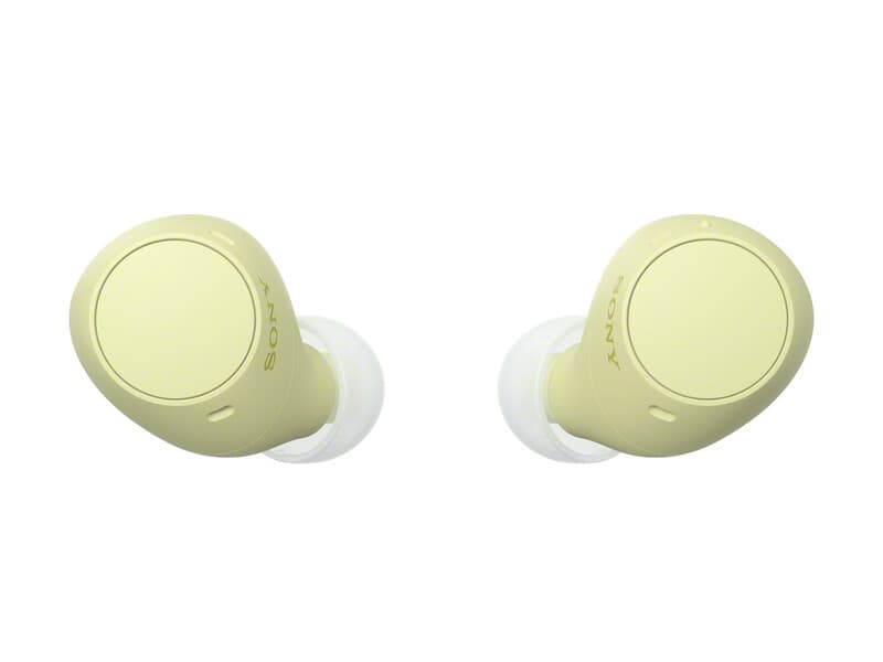 Sony WF-C510 oordopjes - hoge geluidskwaliteit, instelbare EQ, comfortabel ontwerp, 22 uur batterijduur, snel opladen, Bluetooth multipoint-verbinding, omgevingsgeluidsmodus, Spotify Tap, IPX4-classificatie - geel — afbeelding 1