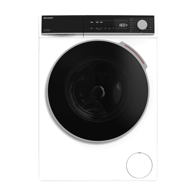 SHARP Wasmachine - 8 kg. 1400 rpm, Energieklasse A (-20%), DoubleJet-technologie, Invertermotor, Wit, ESNFB814CWDACB