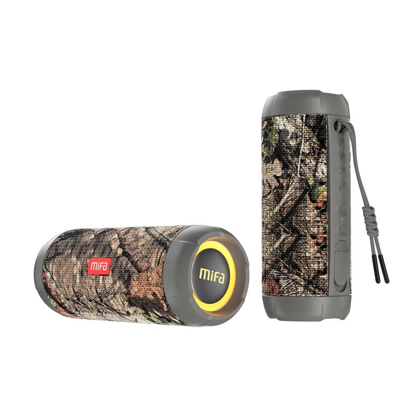 MIFA WildRod draagbare draadloze Bluetooth-speaker voor buiten, Bluetooth 5.3-streaming, IP67 water- en stofdicht - camoufage — afbeelding 1