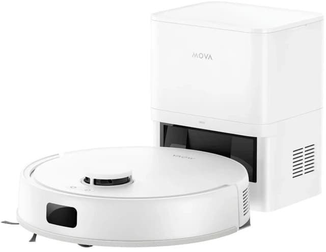 MOVA E20 Plu - Robotstofzuiger met dweilfunctie - Automatische stofafvoer, LSD-laser mapping, Neemt huisdierharen op