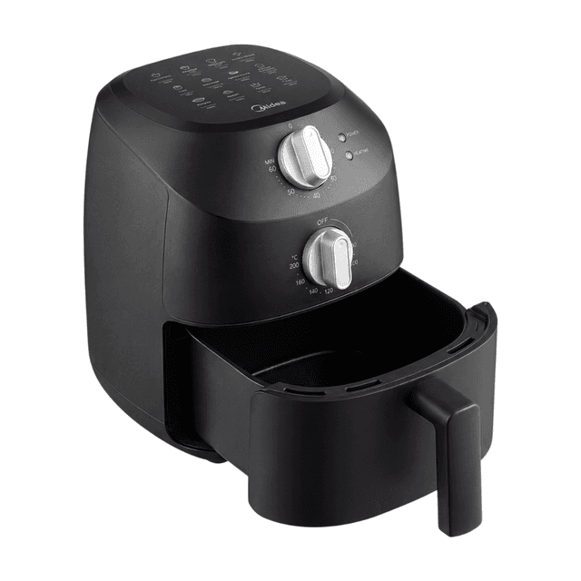 Midea Compacte 2 L Airfryer, 1150 W Vermogen Olievrije Gezonde Friteuse, Eenvoudig Te Reinigen Vaatwasserbestendig Mandje Met Antiaanbaklaag, Ruimtebesparend Ontwerp Voor Kleine Keuken