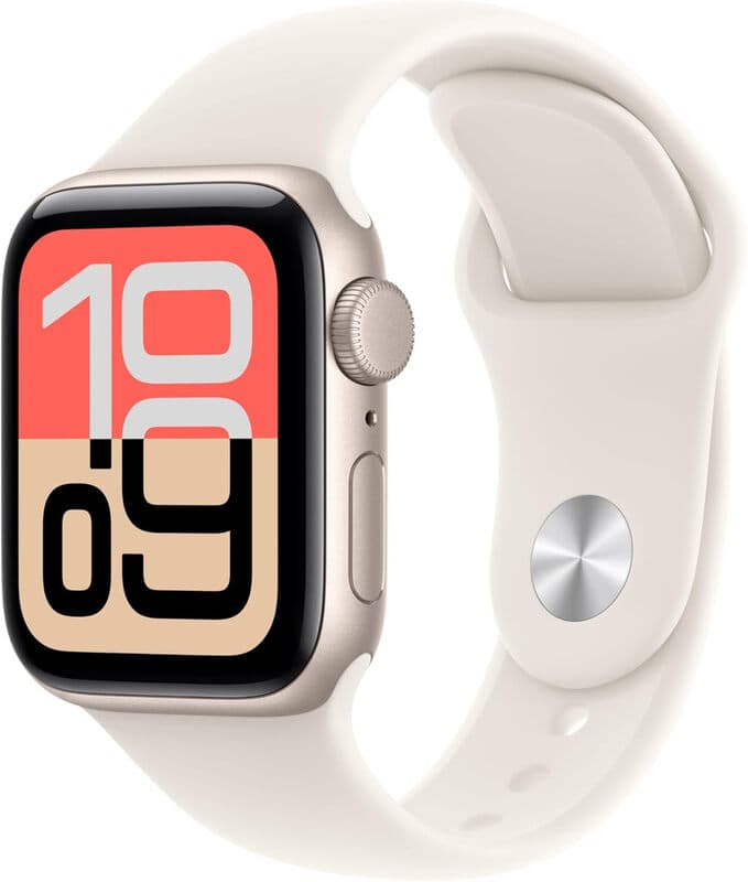 Apple Watch SE 3 GPS 40 mm starlight aluminium kast met starlight sportband - M/L — afbeelding 1