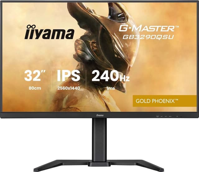 iiyama G-MASTER GB3290QSU-B1 80 cm (31,5") Quad HD LED-monitor 2560 x 1440 pixels Zwart